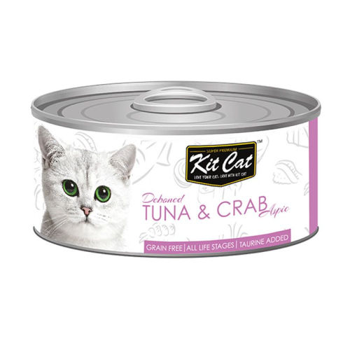 KITCAT TIN TUNA&CRAB 80G