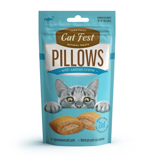 Cat Fest Pillows With Salmon Cream[Weight - 30g]