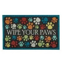 WIPE YOUR PAWS "PET MAT" COLORFUL PAW
