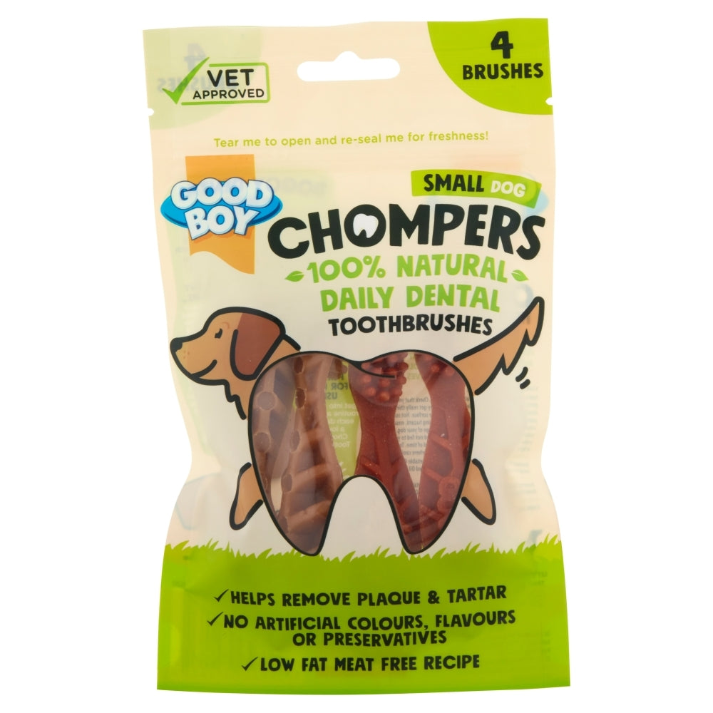 GOOD BOY Chompers Dental Toothbrush Small (4pcs)