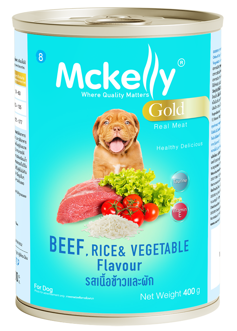 McKelly Dog Gold wet food Beef, Rice&Vegetable Flavour (400 g)