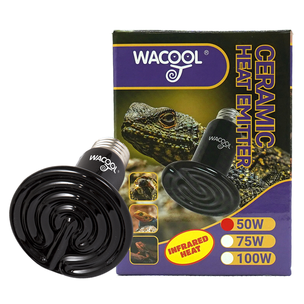 Wacool Flat Type Ceramic Heat Emitter - Black 50W
