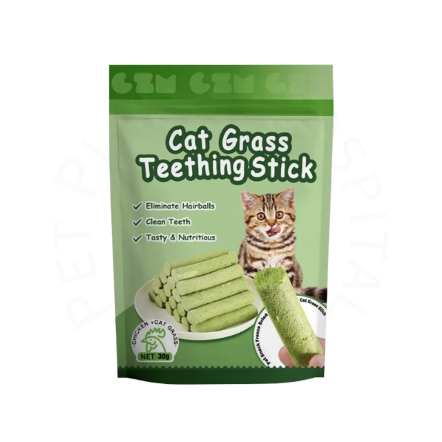 Cat Grass Teething Stick Chicken Flavour
