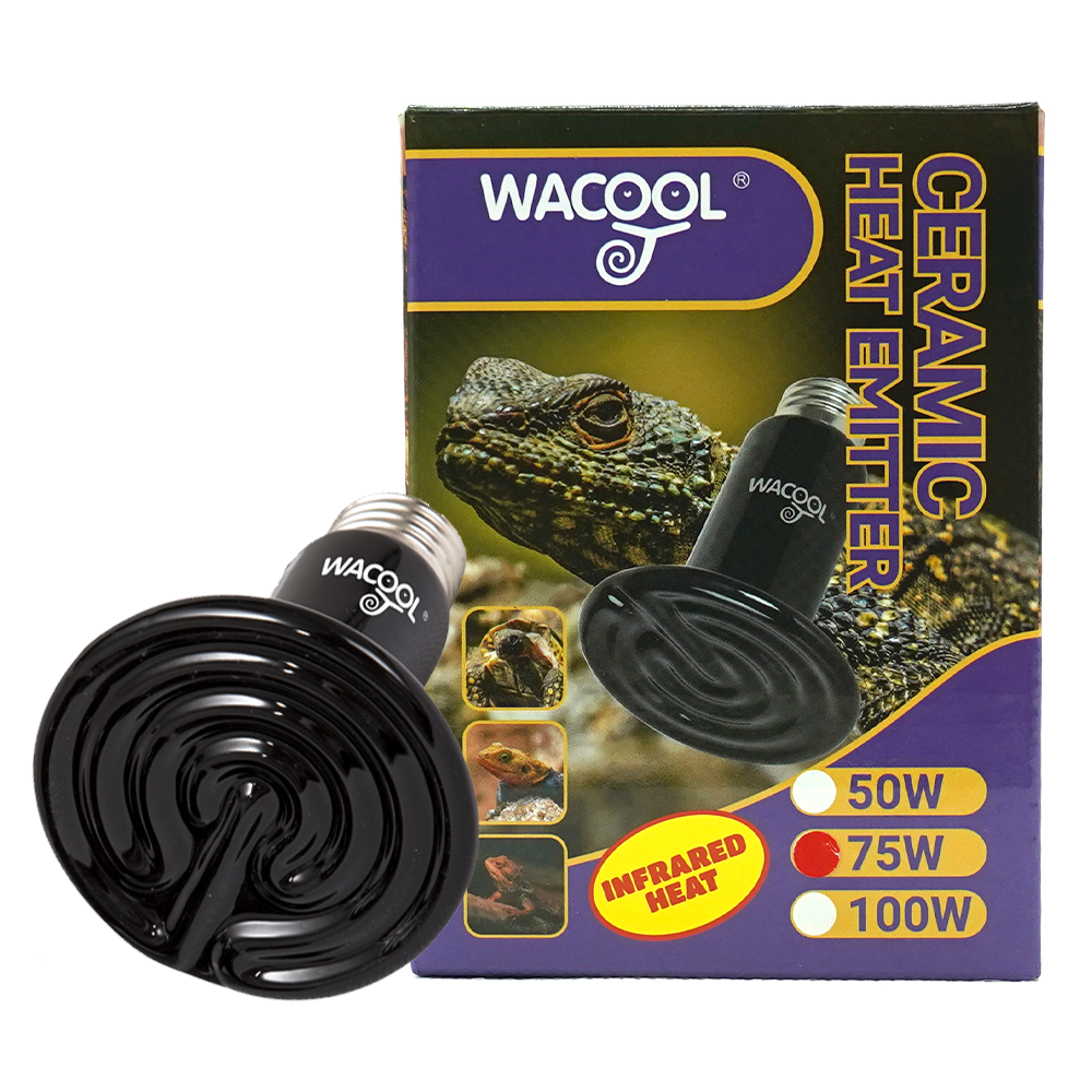 Wacool Flat Type Ceramic Heat Emitter - Black 75W