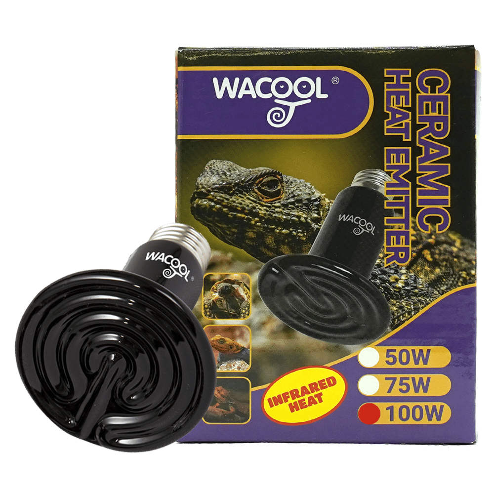 Wacool Flat Type Ceramic Heat Emitter - Black 100W