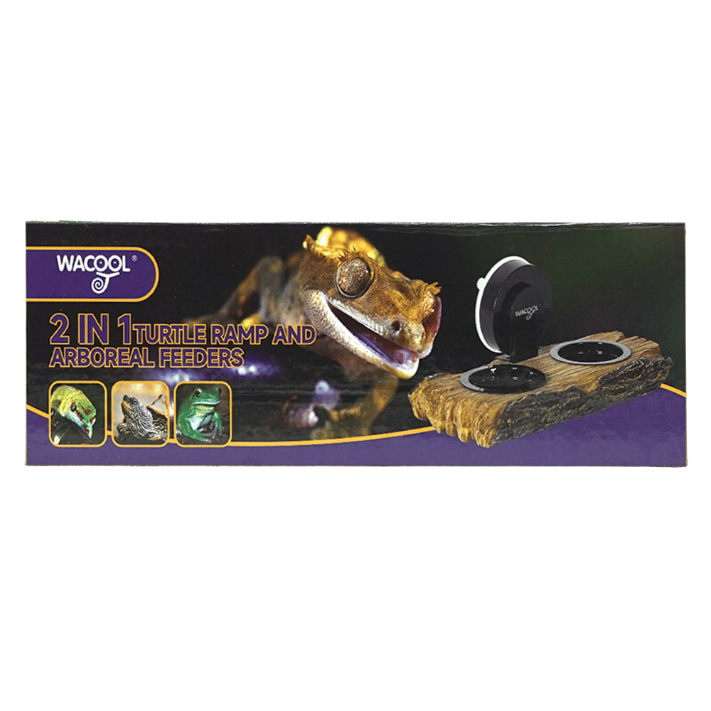 Wacool 2 in 1 Turtle Ramp and Arboreal Feeders