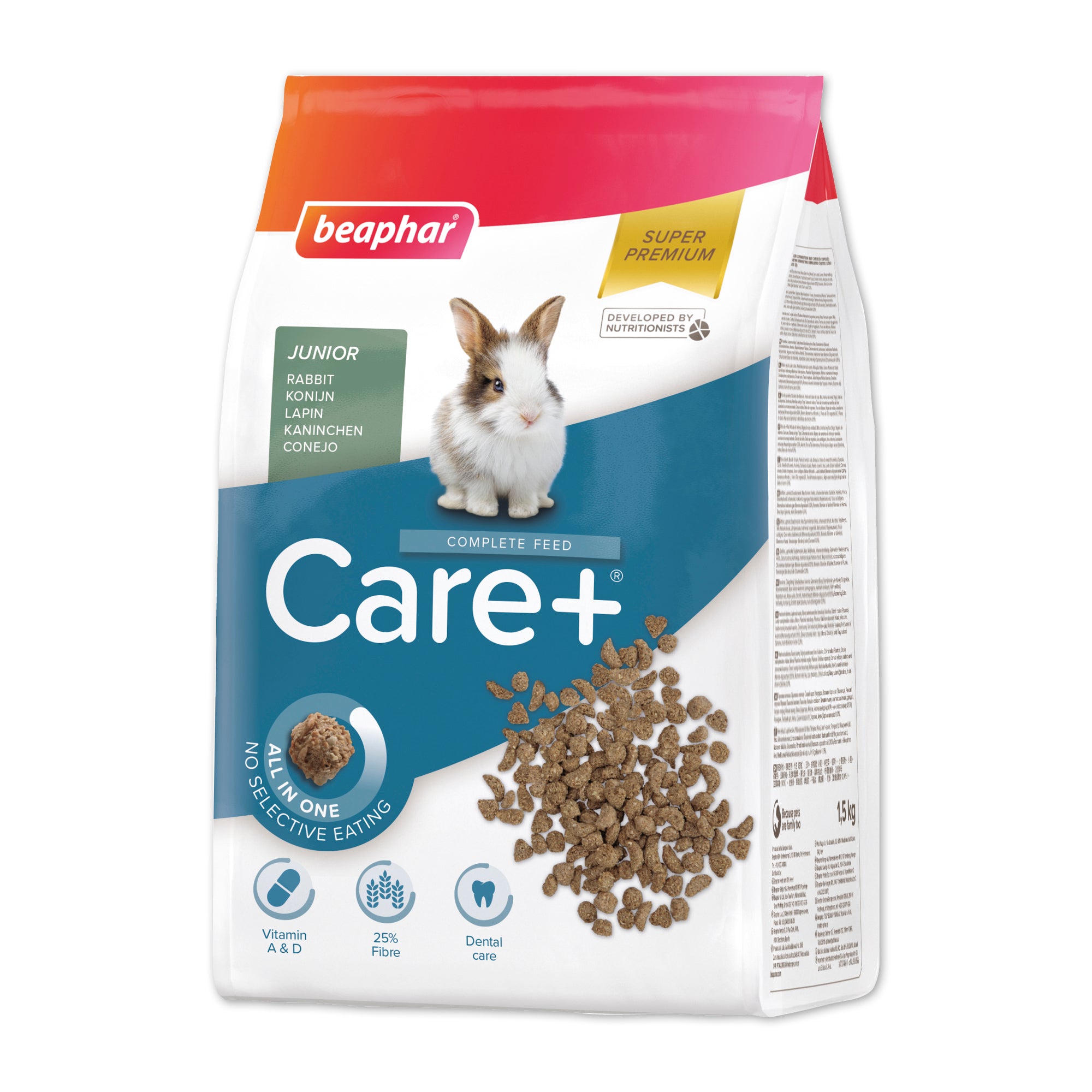 Beaphar Care+ Junior Rabbit Food 1.5KG