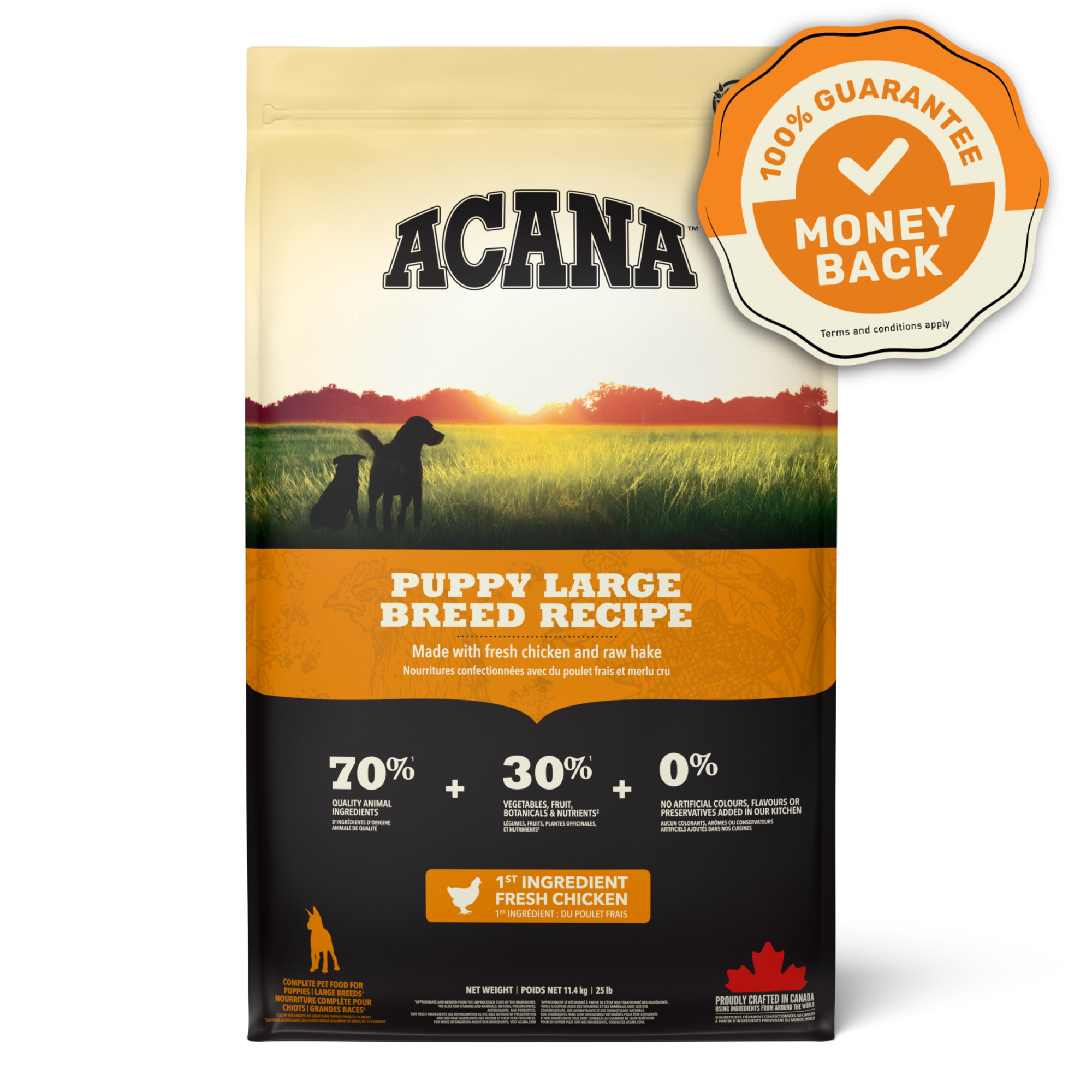 Acana Large Breed Puppy Protein-Rich Grain-Free Dry Dog Food 11.4KG