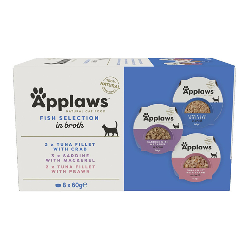 Applaws Fish Selection Pack Wet Cat Food 8X60G