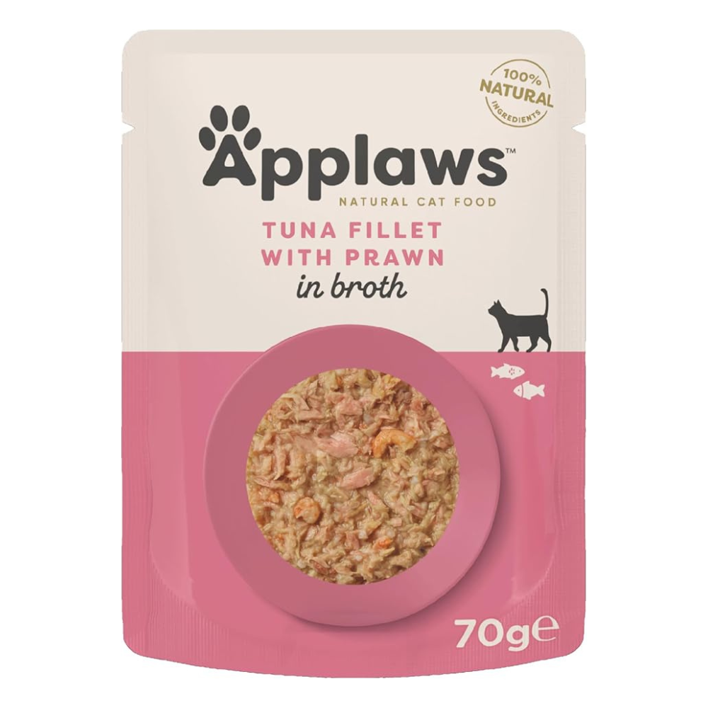 Applaws Tuna Fillet With Prawn In Broth Wet Cat Food