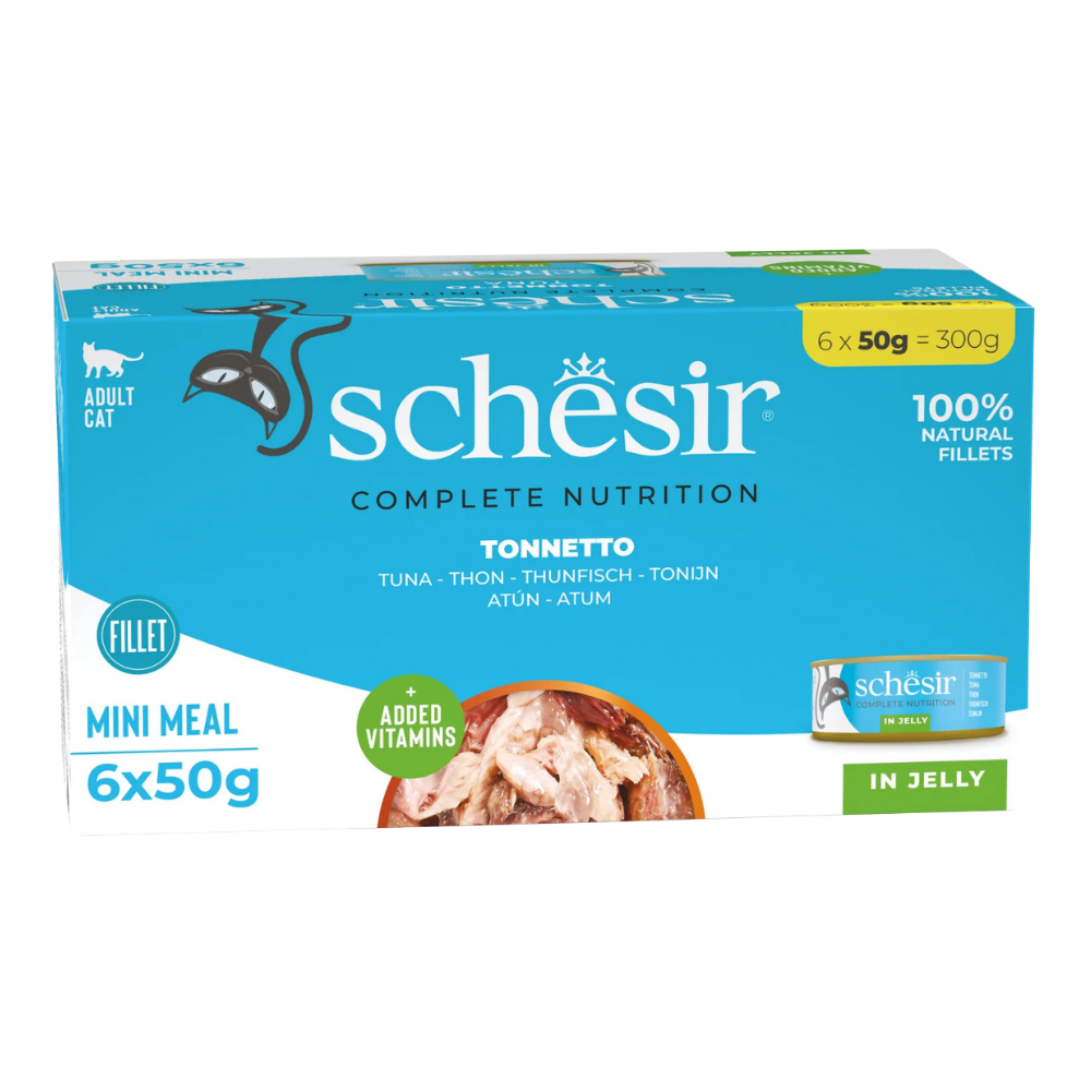 Schesir Complete Nutrition Multipack Tuna In Jelly Adult Wet Cat Food 6X50G