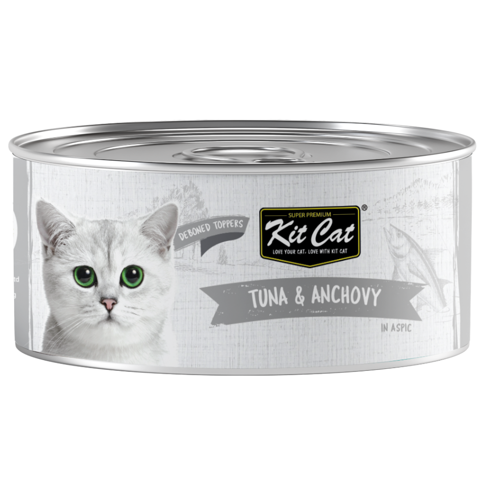 Kit Cat Grain Free Tuna & Anchovy Topper Wet Cat Food 80G