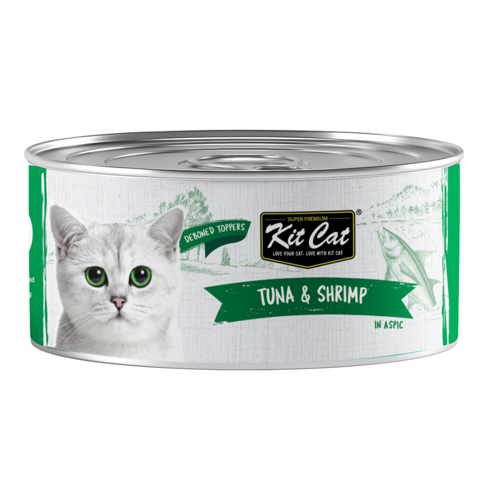 Kit Cat Grain Free Tuna & Shrimp Topper Wet Cat Food 80G