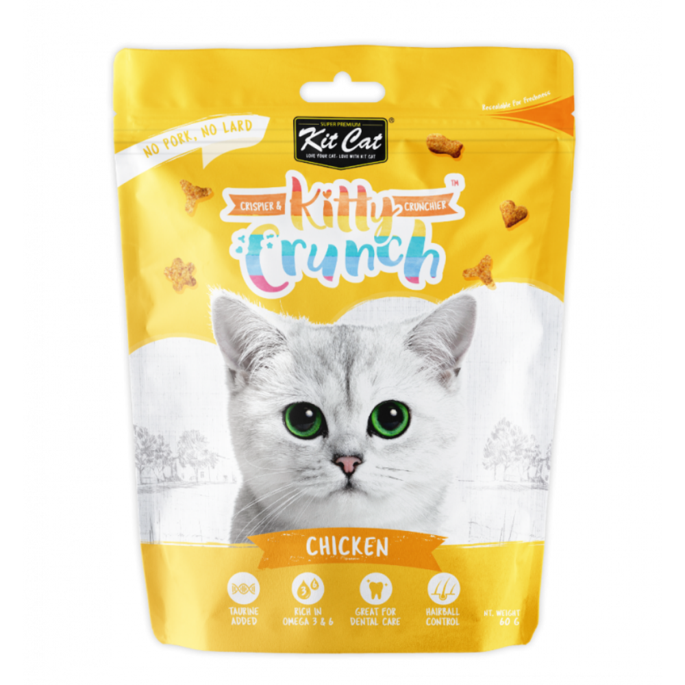 Kit Cat Kitty Crunch Chicken Flavour Cat Treats 60G