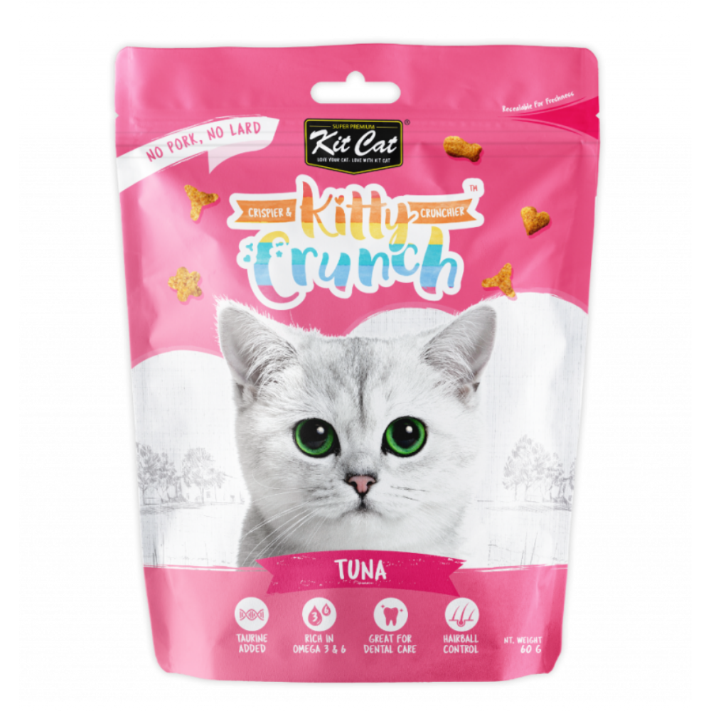 Kit Cat Kitty Crunch Tuna Flavour Cat Treats 60G