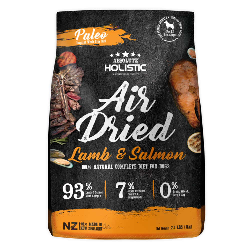 Absolute Holistic Air Dried Dog Food Lamb & Salmon