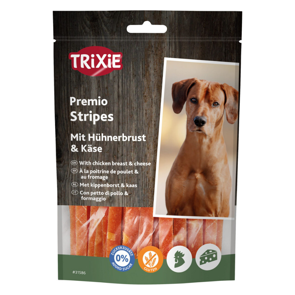 Trixie Premio Cheese Chicken Stripes Dog Chew Treats 100G