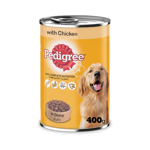 Pedigree Chicken Chunks in Gravy Wet Dog Food 12x400G