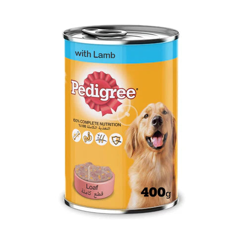 Pedigree Lamb in Loaf Wet Dog Food 12x400G