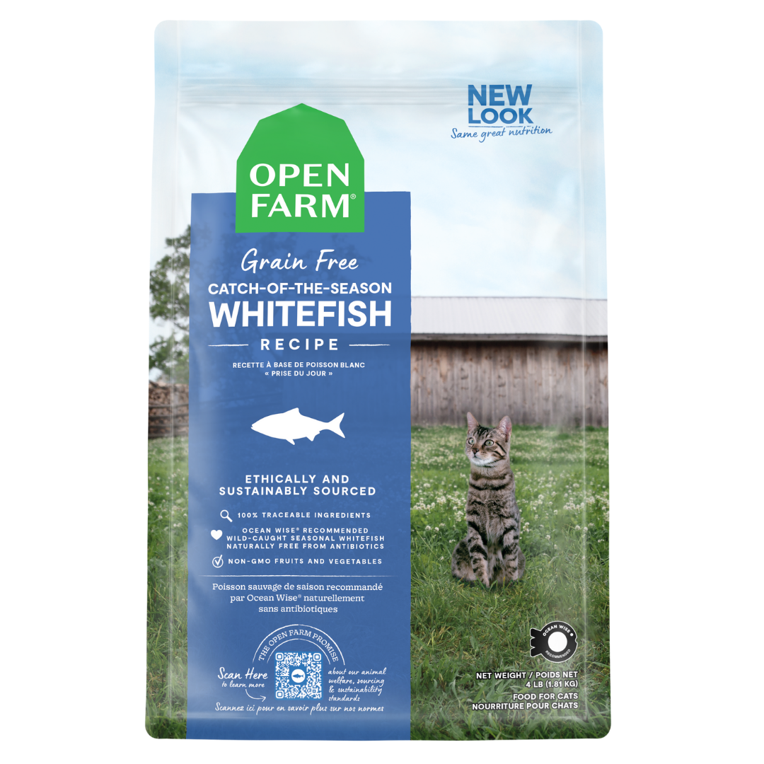 Open Farm Grain Free Catch of the Season Whitefish Dry Cat Food 90g