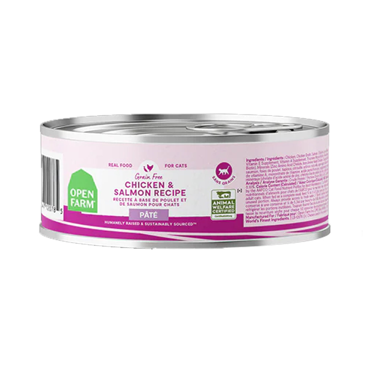 Open Farm Chicken & Salmon Pate Wet Cat Food 6x150g