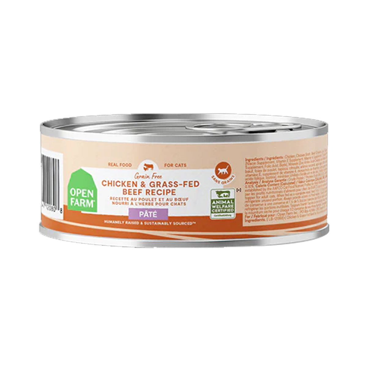 Open Farm Chicken & Grass Fed Beef Pate Wet Cat Food 150g