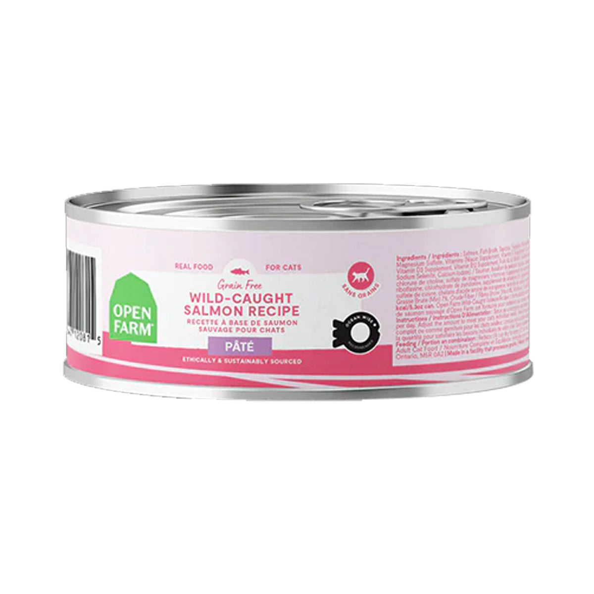 Open Farm Wild Caught Salmon Pate Wet Cat Food 6x150g