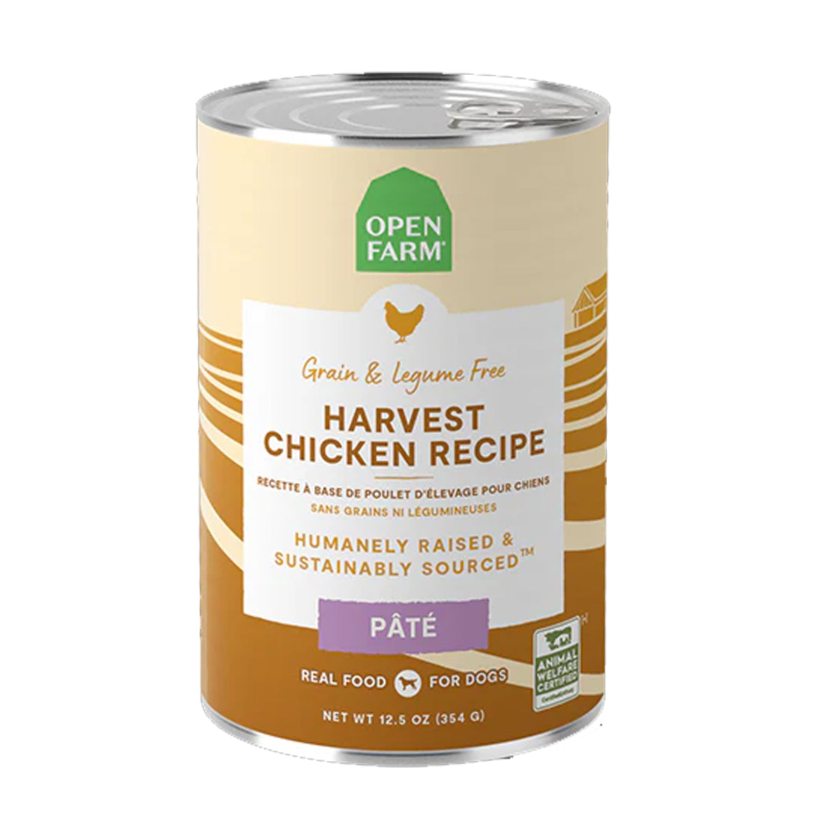 Open Farm Harvest Chicken Pate Wet Dog Food 354g