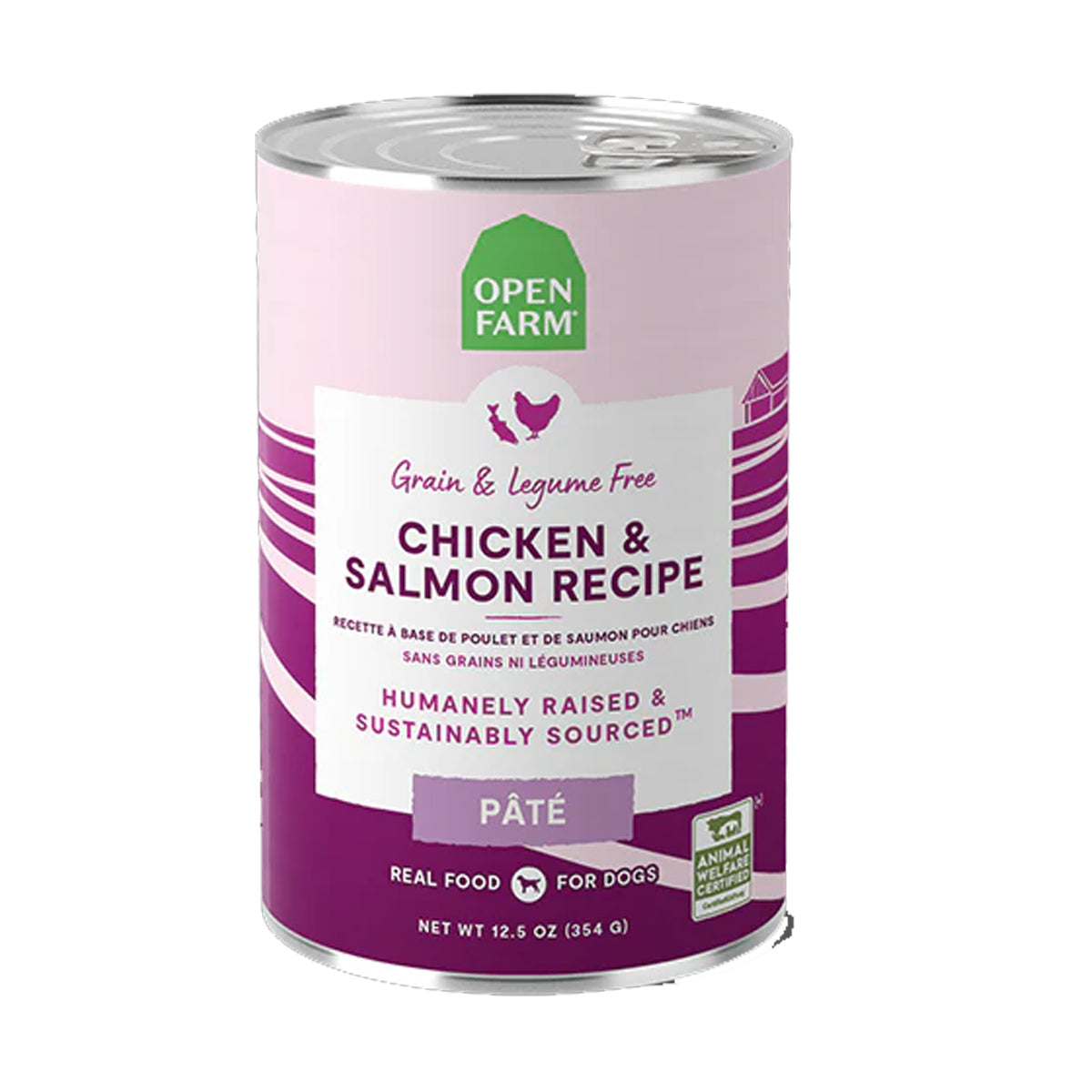 Open Farm Chicken & Salmon Pate Wet Dog Food 354g