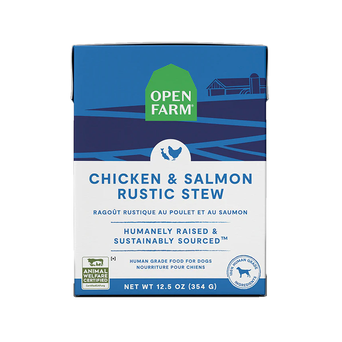 Open Farm Chicken & Salmon Rustic Stew Wet Dog Food 354g