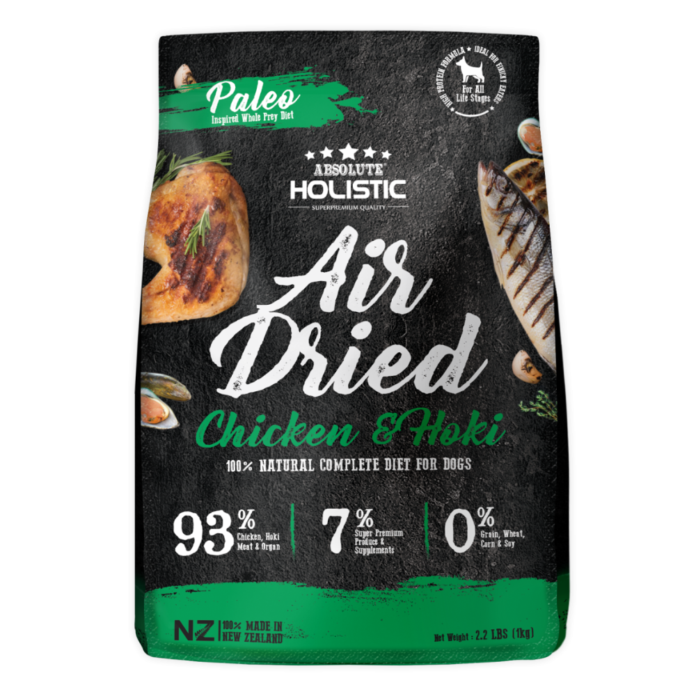 Absolute Holistic Air Dried Dog Food Chicken & Hoki