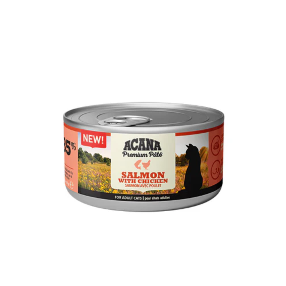 Acana Premium Salmon & Chicken Pate Cat Wet Food 12x85g