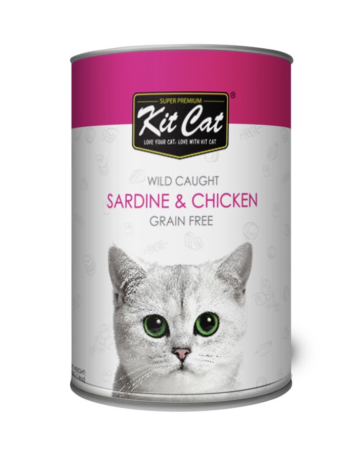 Kit Cat Wild Sardine with Chicken 400g | Healthy Wet Cat Food