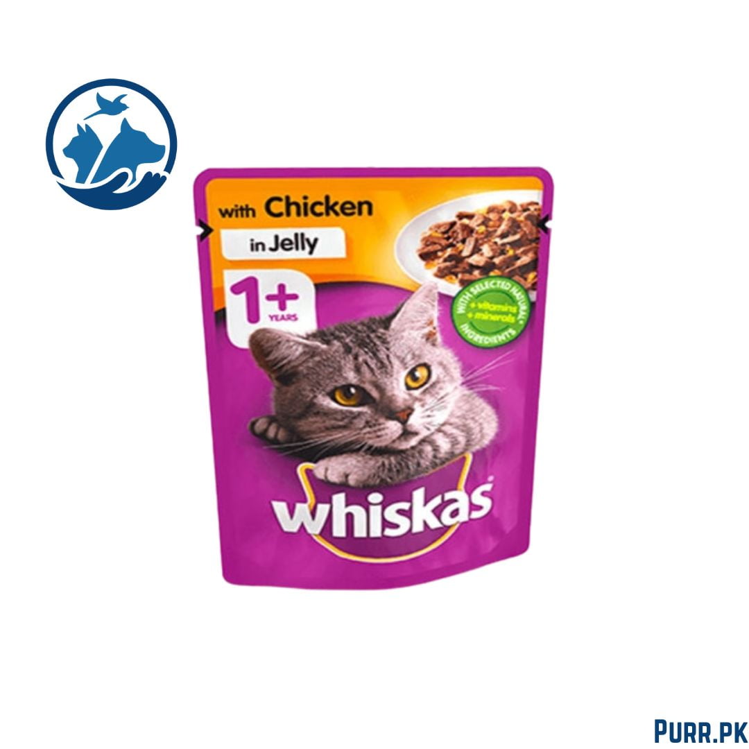 Whiskas 1+ Chicken in Jelly 85g Pouch