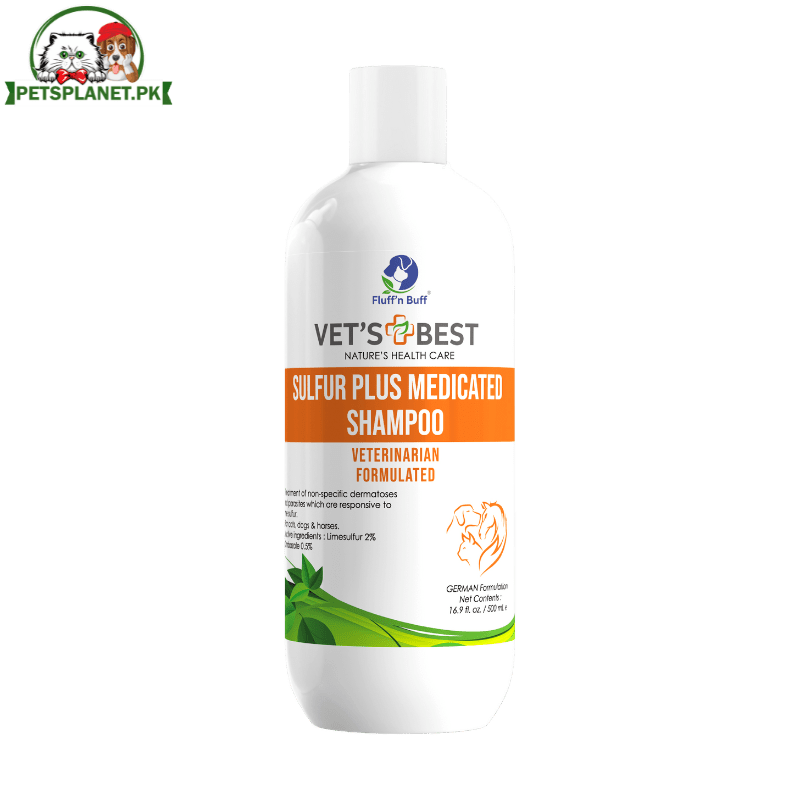 Fluff & Buff Sulphur Plus Medicated Shampoo – Effective Parasite Control