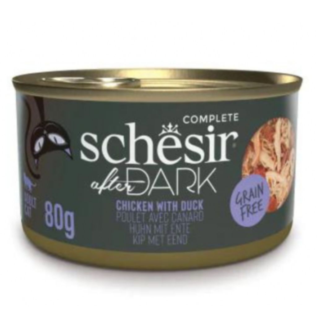 Schesir After Dark Wholefood in Broth Chicken with Duck 80g – Pack of 12