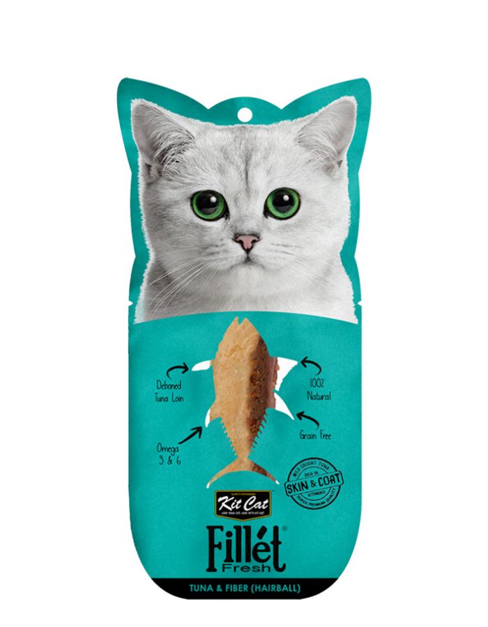 Kit Cat Tuna & Fiber Hairball Control Cat Treats | Fillet Fresh