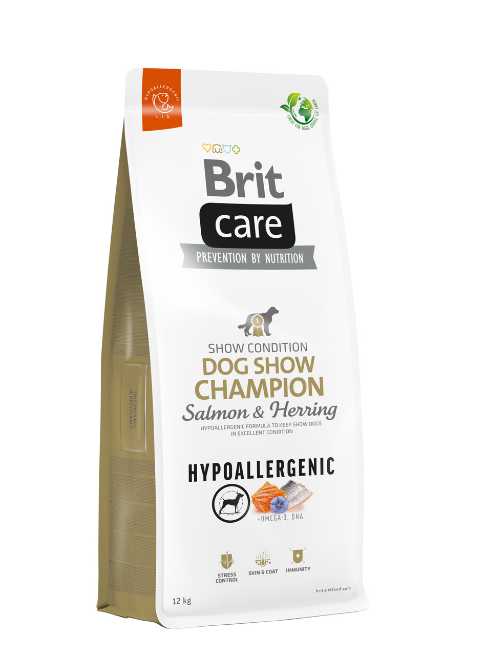 Brit Care Dog Hypoallergenic Dog Show Champion with Salmon & herring 12 kg