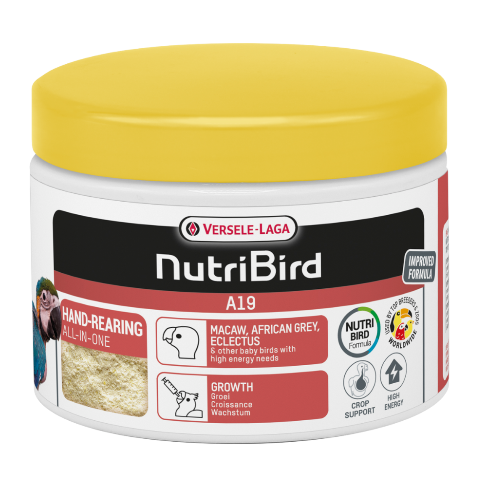 Versele Laga NutriBird A19 Bird Breeding Paste Hand-rearing food for macaws, African greys, eclectus parrots