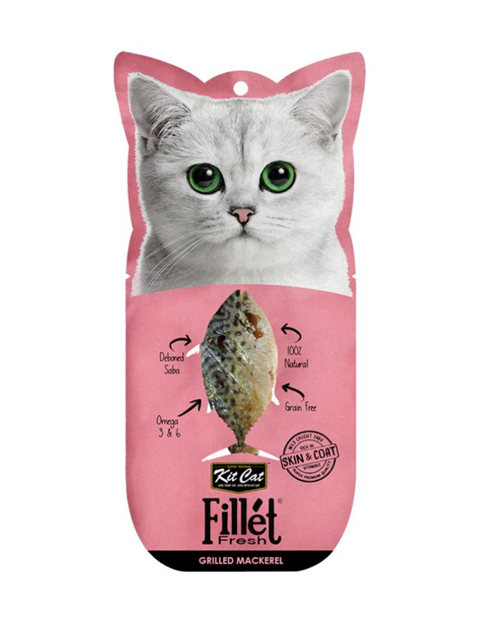 Kit Cat Grilled Mackerel Cat Treats | Fillet Fresh Healthy Snack