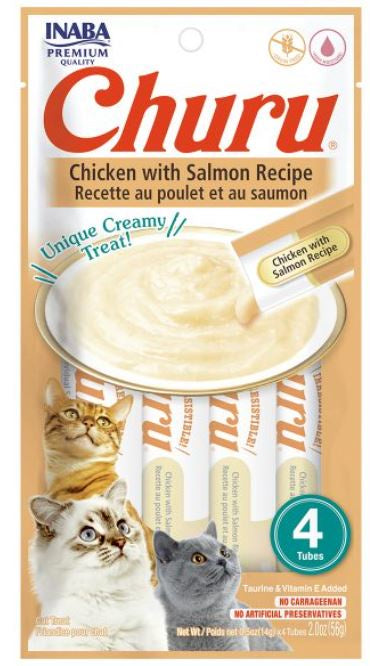 Inaba - Churu Chicken With Salmon Recipe 4Pcs/Pk