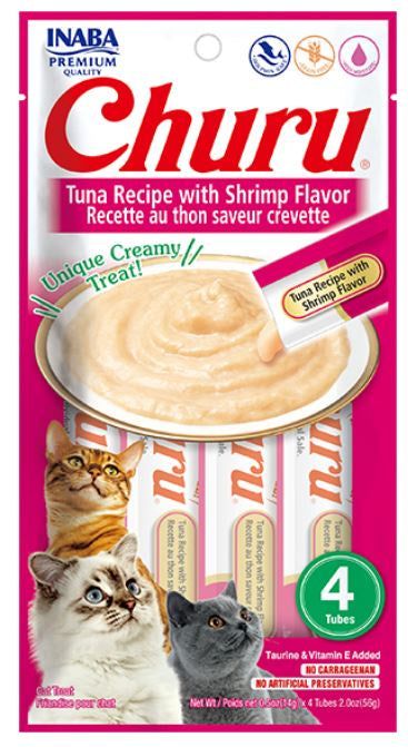 Inaba - Churu Tuna Recipe With Shrimp Flavor 4Pcs/Pk