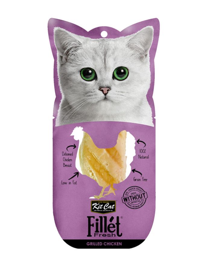 Kit Cat Grilled Chicken Cat Treats | Fillet Fresh Healthy Snack