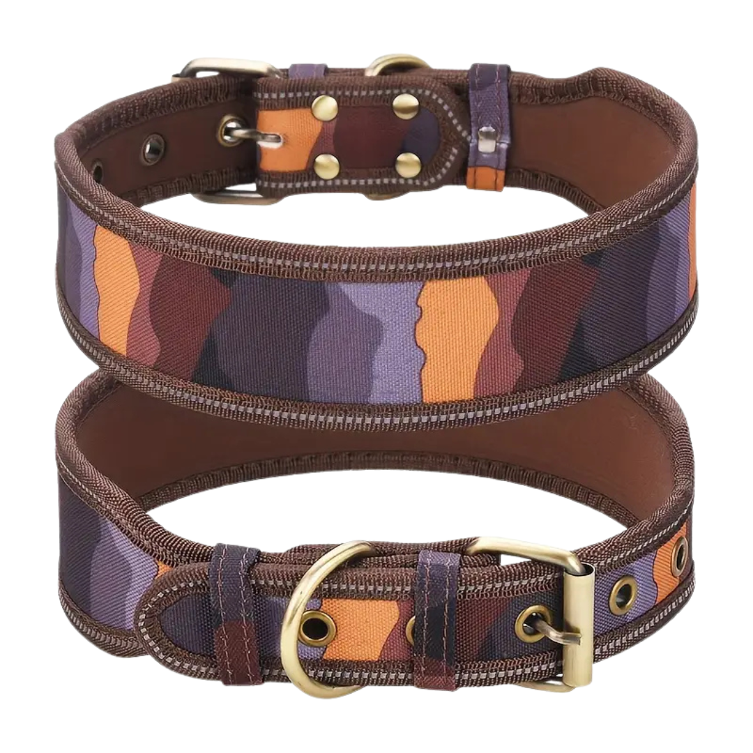 Heavy Duty Dog Collar - Brown (M)