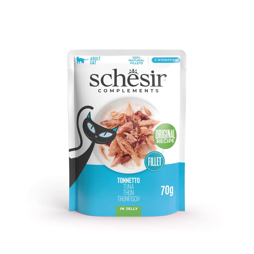 Schesir Cat Wet Food Tuna 70g – Complements in Jelly Pouch