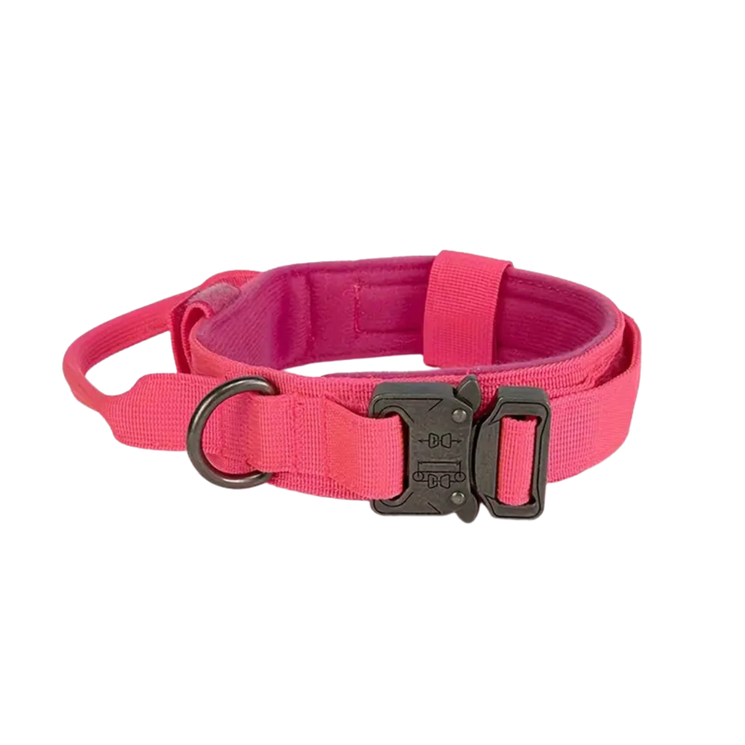 Tactical Dog Collar - Pink - (XL)