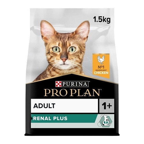 PRO PLAN ADULT RENAL PLUS EVERYDAY DRY CAT FOOD WITH CHICKEN, 3 KG