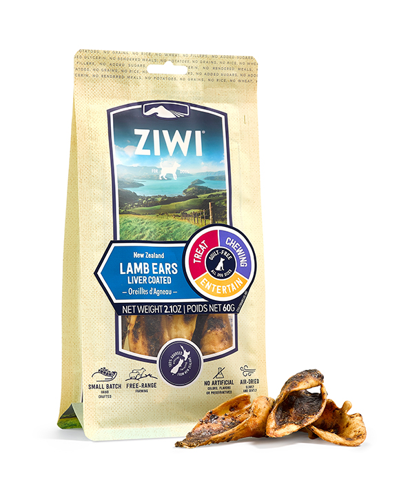 ZiwiPeak Lamb Ears Dog Treats 60G