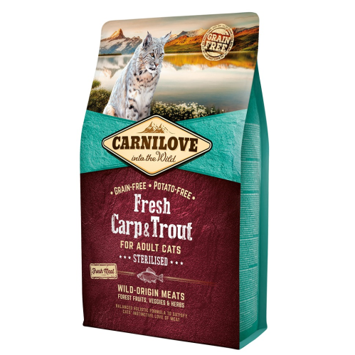 CARNILOVE CARP&TROUT ADULT CAT 2KG