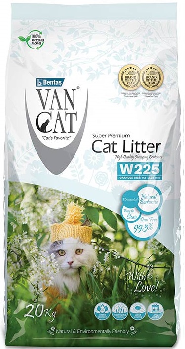 Van Cat White Compact Clumping Natural 20Kg